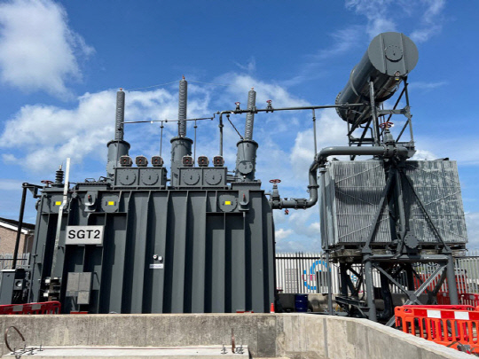 효성중공업이 2023년 스코틀랜드에 공급한 초고압변압기. 효성중공업 제공